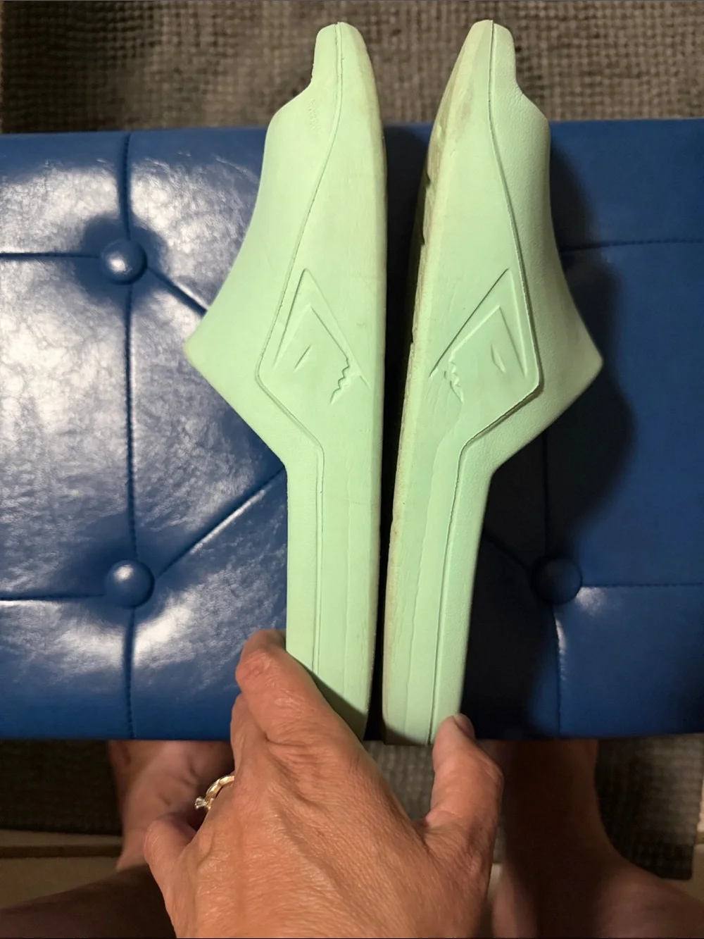 Gymshark Mint Green Slide Sandals